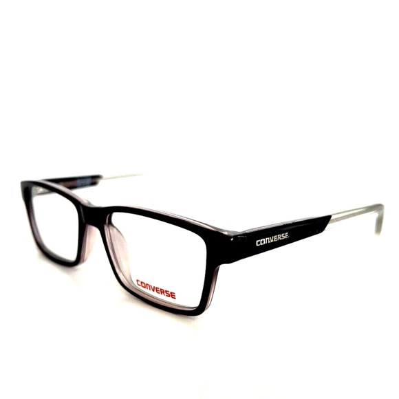 New CONVERSE K017 Black/Crystal 48-15-130 Eyeglasses Acetate Unisex Glasses